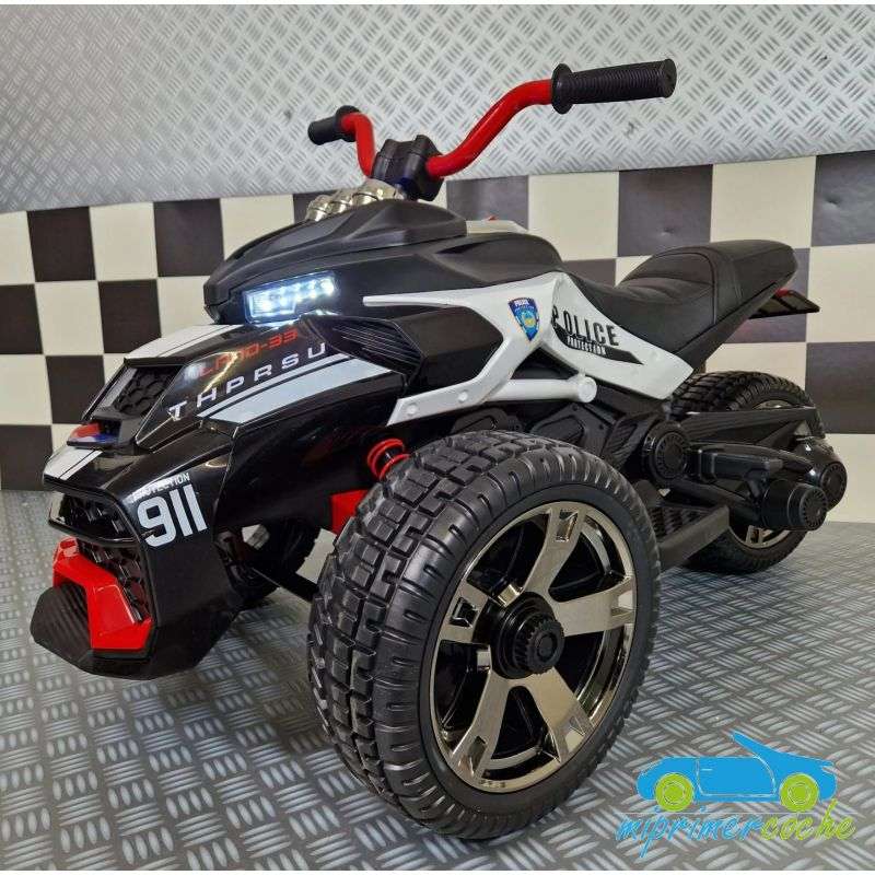 Trimoto electrica Police Spyder para niños